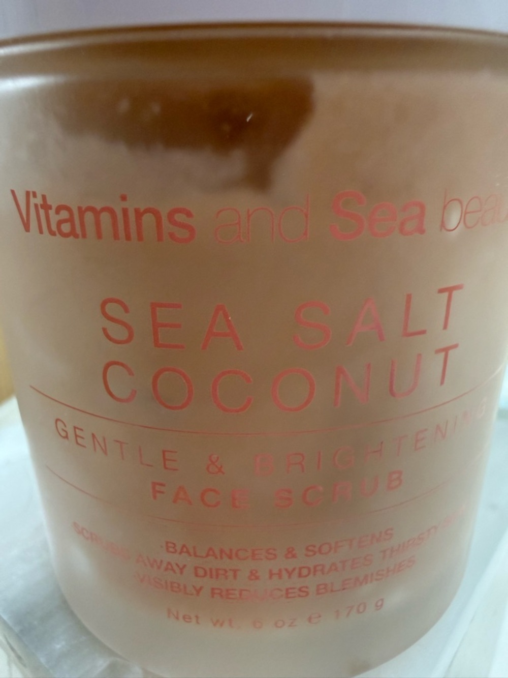 adidas Sea Salt Coconut Face Scrub in Pink and Cream
